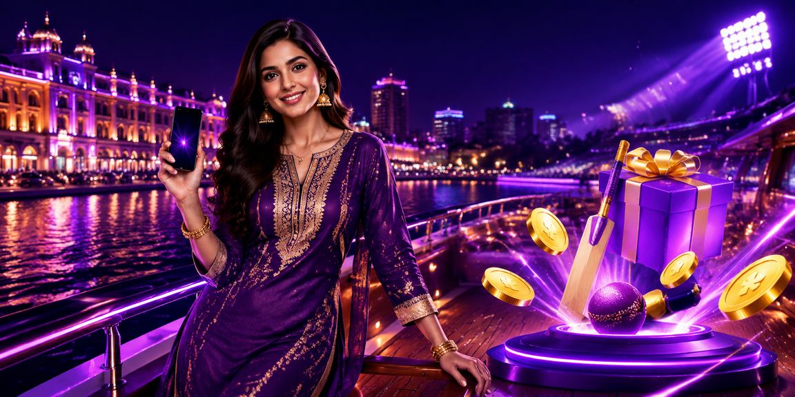 Exciting IPL night match with festive cricket promotions
